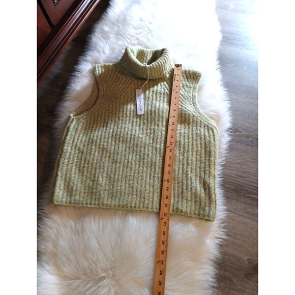 NWT Anthropologie + Self Contrast Women's XL Sleeveless Turtleneck Sweater SOFT! - Picture 8 of 9